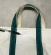 画像7: 80'S LL Bean 2色タグ キャンバス トートバッグ グリーン/オフホワイト USA製 (VINTAGE) (7)