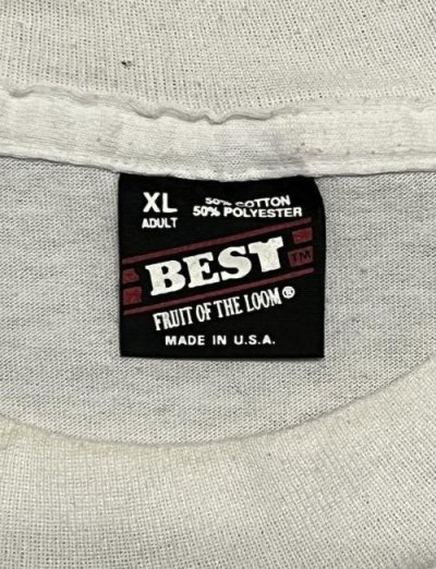画像2: 90'S PREMERICA FINANCIAL SERVICE シングルステッチ 両面プリント 半袖 Tシャツ ホワイト USA製 (VINTAGE)