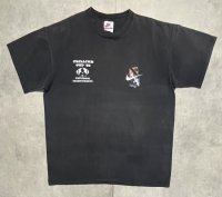90'S NIKE 白タグ シングルステッチ 両面プリント Tシャツ フェードブラック (VINTAGE)