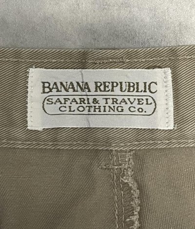 画像2: 80'S BANANA REPUBLIC ツータック チノパンツ ベージュ 42TALONジップ USA製 (VINTAGE)
