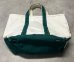 画像6: 80'S LL Bean 2色タグ キャンバス トートバッグ グリーン/オフホワイト USA製 (VINTAGE) (6)