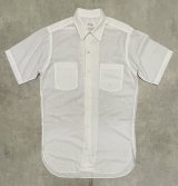 60'S CAPPER & CAPPER BY HATHAWAY 半袖 シャツ ホワイト USA製 (VINTAGE)