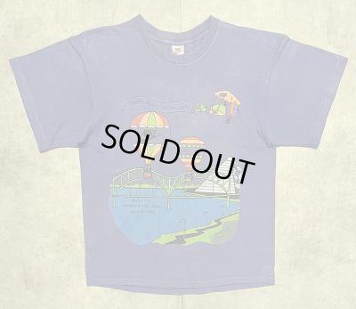 画像1: 90'S NIKE 銀タグ シングルステッチ 両面プリント Tシャツ ブルー USA製 (VINTAGE)