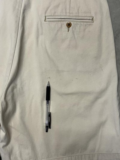 画像7: 90'S RRL 三ツ星タグ ボタンフライ ミリタリーチノショーツ ライトベージュ USA製 (VINTAGE)