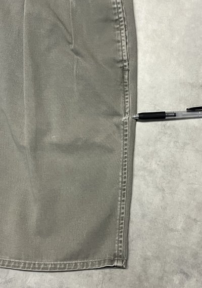 画像7: 90'S RALPH LAUREN "ボックスロゴ" ツープリーツ チノショーツ カーキ USA製 (VINTAGE)