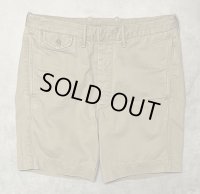 RRL ボタンフライ ミリタリーチノショーツ タン (USED)