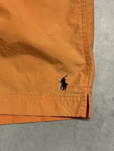 画像4: 90'S RALPH LAUREN POLO SPORT ナイロンショーツ オレンジ (VINTAGE)