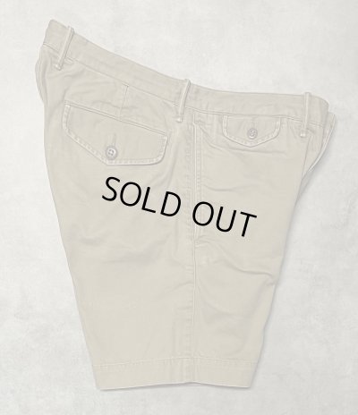 画像5: RRL ボタンフライ ミリタリーチノショーツ タン (USED)