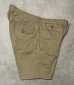 画像5: RRL ボタンフライ ミリタリーチノショーツ タン (USED) (5)
