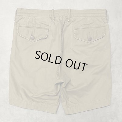 画像6: RRL ボタンフライ ミリタリーチノショーツ タン (USED)