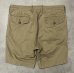 画像6: RRL ボタンフライ ミリタリーチノショーツ タン (USED) (6)