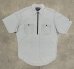 画像1: 90'S RALPH LAUREN POLO SPORT チンスト付き ハーフジップ 半袖 シャンブレーシャツ ブルー (VINTAGE) (1)