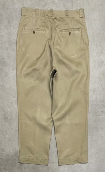 画像5: 50'S アメリカ軍 US ARMY "MIL-T-2064B" ボタンフライ チノパンツ ベージュ (VINTAGE)