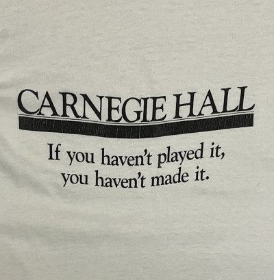 画像6: 90'S THE BEATLES "CARNEGIE HALL" シングルステッチ 両面プリント 半袖 Tシャツ ホワイト USA製 (VINTAGE)