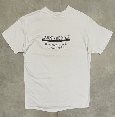 画像5: 90'S THE BEATLES "CARNEGIE HALL" シングルステッチ 両面プリント 半袖 Tシャツ ホワイト USA製 (VINTAGE)