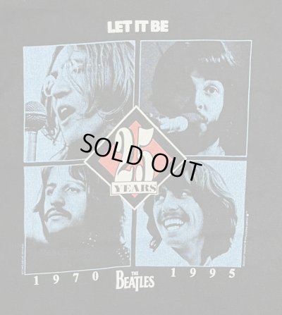 画像3: 90'S THE BEATLES "LET IT BE 25YEARS" シングルステッチ 両面プリント 半袖 Tシャツ ブラック USA製 (VINTAGE)