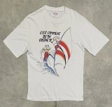 80'S JEAN-LUC SECHET シングルステッチ 半袖 Tシャツ ホワイト (VINTAGE)