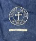 画像2: 60'S SAINT JAMES SCHOOL 耳付き デニム ジムバッグ インディゴ (VINTAGE) (2)