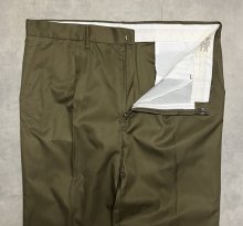 他の写真1: 90'S イタリア軍 ワンプリーツ オフィサーパンツ ダークカーキ (DEADSTOCK)