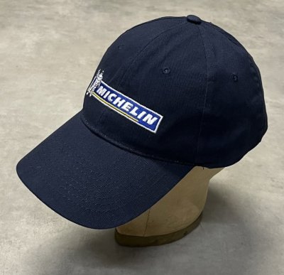 画像1: MICHELIN 6パネル ベースボールキャップ ネイビー (USED)