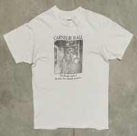90'S THE BEATLES "CARNEGIE HALL" シングルステッチ 両面プリント 半袖 Tシャツ ホワイト USA製 (VINTAGE)