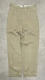 60'S アメリカ軍 US ARMY コットン100% チノパンツ FASTブラスジップ (VINTAGE)