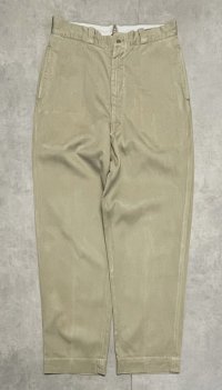 60'S アメリカ軍 US ARMY コットン100% チノパンツ FASTブラスジップ (VINTAGE)