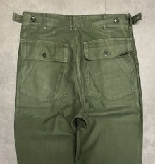 他の写真3: 60'S アメリカ軍 US ARMY "OG107" 初期モデル コットンサテン 平ボタン ベイカーパンツ ミリタリーグリーン (VINTAGE)