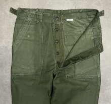 他の写真1: 60'S アメリカ軍 US ARMY "OG107" 初期モデル コットンサテン 平ボタン ベイカーパンツ ミリタリーグリーン (VINTAGE)