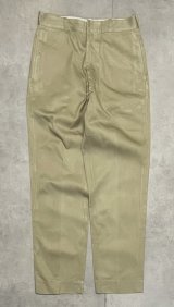 60'S アメリカ軍 US ARMY コットン100% チノパンツ RAPIDアルミジップ (VINTAGE)