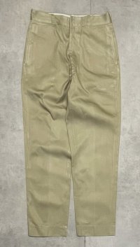 60'S アメリカ軍 US ARMY コットン100% チノパンツ RAPIDアルミジップ (VINTAGE)