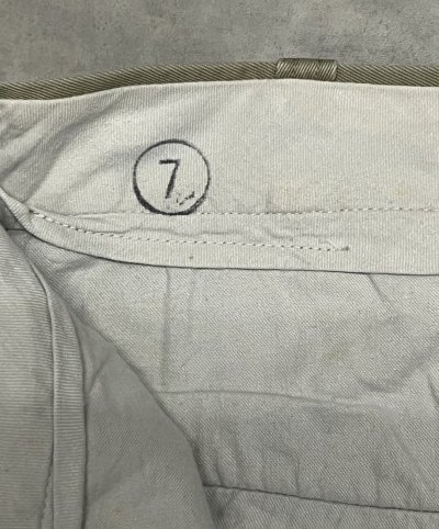 画像2: 60'S アメリカ軍 US ARMY コットン100% チノパンツ RAPIDアルミジップ (VINTAGE)