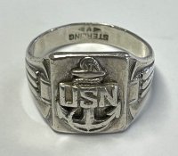 US NAVY スターリングシルバー リング (VINTAGE)