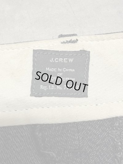 画像2: 00'S J.CREW "COVERT CLOTH" ボタンフライ ワークパンツ ブラック W34L30 (USED)