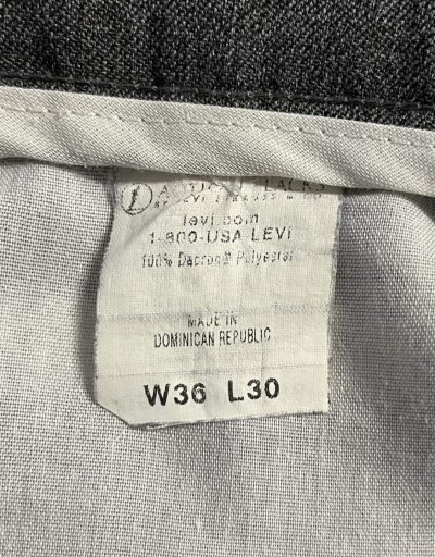 画像2: LEVIS "ACTION SLACKS" スラックス ヘザーグレー W36L30 (VINTAGE)