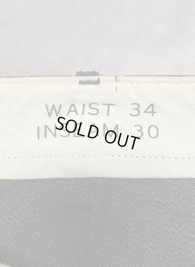 画像3: 00'S J.CREW "COVERT CLOTH" ボタンフライ ワークパンツ ブラック W34L30 (USED)