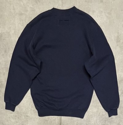 画像3: 80'S LL Bean by RUSSELL ATHLETIC 前Vガゼット スウェットシャツ ネイビー USA製 (VINTAGE)