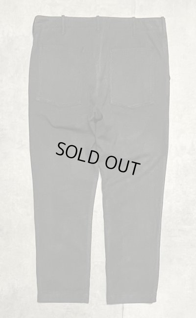 画像4: 00'S J.CREW "COVERT CLOTH" ボタンフライ ワークパンツ ブラック W34L30 (USED)