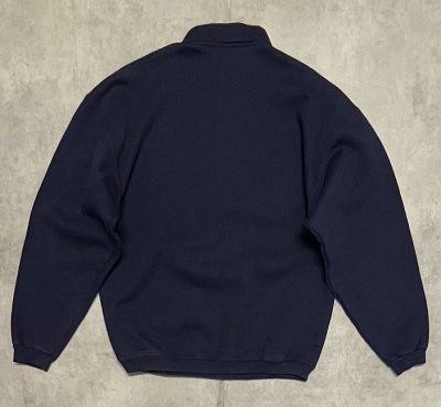 画像3: 90'S LANDS' END 三角タグ 襟付き スウェットシャツ ネイビー USA製 (VINTAGE)