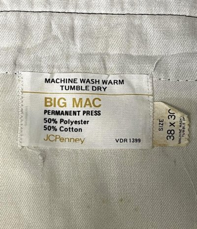 画像4: 70'S BIG MAC チビタグ コーデュロイ ワークパンツ SCOVILLジップ ブラウン W38L30 (VINTAGE)