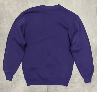 画像4: 90'S RUSSELL ATHLETIC 前Vガゼット付き クルーネック スウェットシャツ グレープ USA製 (VINTAGE)