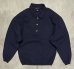 画像1: 90'S LANDS' END 三角タグ 襟付き スウェットシャツ ネイビー USA製 (VINTAGE) (1)