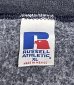 画像2: 90'S RUSSELL ATHLETIC 前Vガゼット付き クルーネック スウェットシャツ ネイビーヘザー メキシコ製 (VINTAGE) (2)