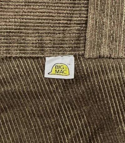 画像2: 70'S BIG MAC チビタグ コーデュロイ ワークパンツ SCOVILLジップ ブラウン W38L30 (VINTAGE)