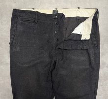 他の写真1: 00'S J.CREW "COVERT CLOTH" ボタンフライ ワークパンツ ブラック W34L30 (USED)