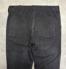 他の写真3: 00'S J.CREW "COVERT CLOTH" ボタンフライ ワークパンツ ブラック W34L30 (USED)