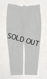 00'S J.CREW "COVERT CLOTH" ボタンフライ ワークパンツ ブラック W34L30 (USED)