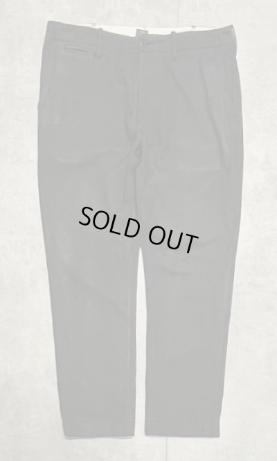 画像1: 00'S J.CREW "COVERT CLOTH" ボタンフライ ワークパンツ ブラック W34L30 (USED)