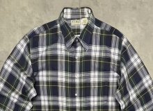 他の写真1: 90'S LL Bean フランネル レギュラーカラーシャツ チェック柄 USA製 (VINTAGE)