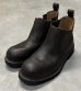 画像1: CARHARTT "WATERPROOF" レザー サイドゴアブーツ ダークブラウン (USED) (1)